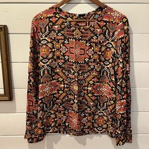 Equipment Multicolor Geometric Blouse